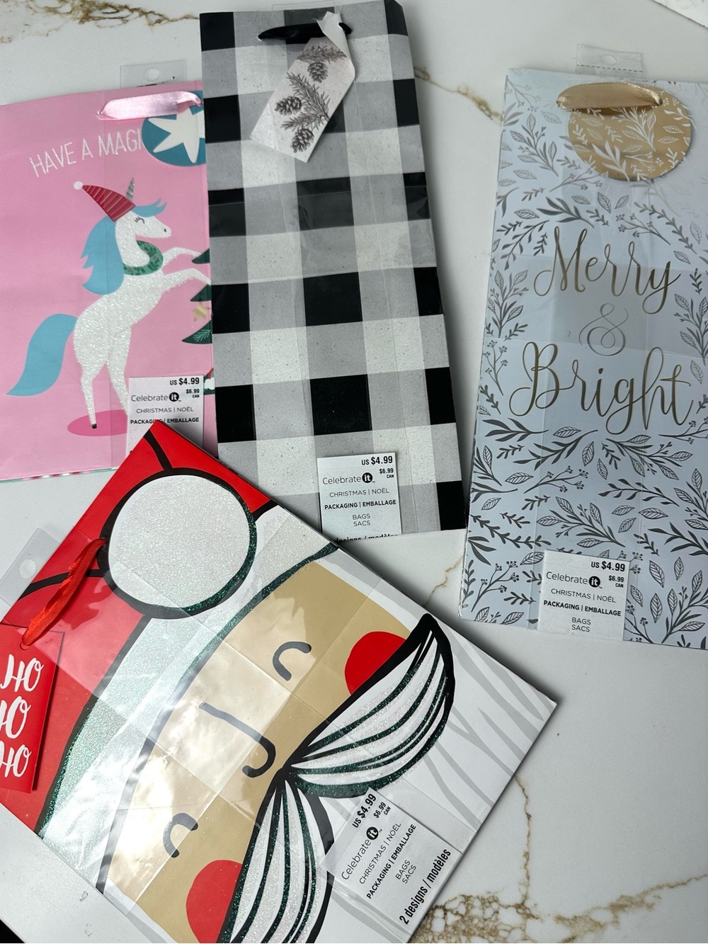 Ashland 8 Christmas Gift Bags & 3 Gift Card Holders NWT